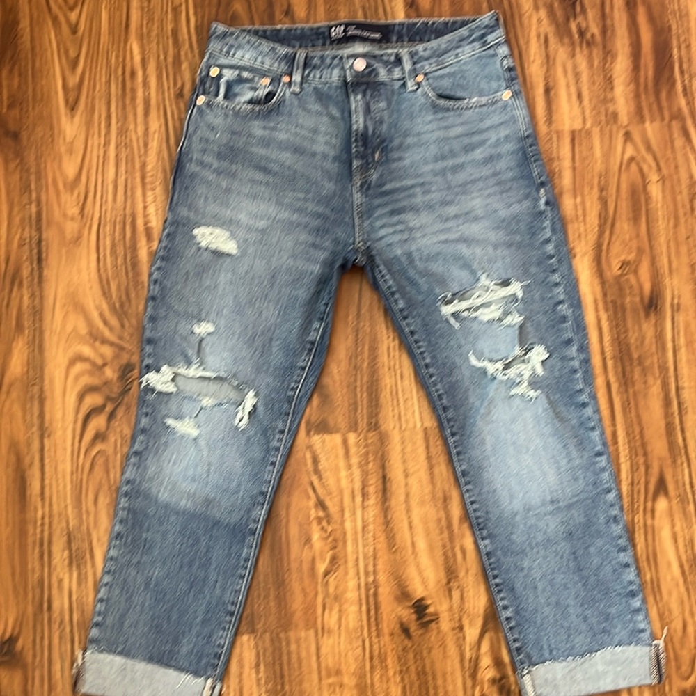 Gap jeans worn once. Slim Boyfriend fit. No stretch.
